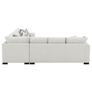 Ashford Chenille Upholstered Sleeper Sectional Sofa Greige - 500818