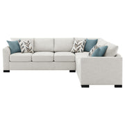 Ashford Chenille Upholstered Sleeper Sectional Sofa Greige - 500818