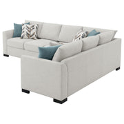 Ashford Chenille Upholstered Sleeper Sectional Sofa Greige - 500818