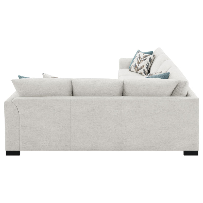 Ashford Chenille Upholstered Sleeper Sectional Sofa Greige - 500818