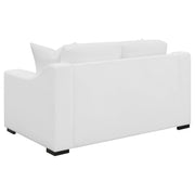 Ashlyn 2-piece Upholstered Sloped Arm Sofa Set White - 509891-S2