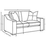Ashlyn 2-piece Upholstered Track Arm Sofa Set Sand - 552091-S2