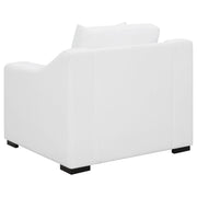 Ashlyn 3-piece Upholstered Sloped Arm Sofa Set White - 509891-S3