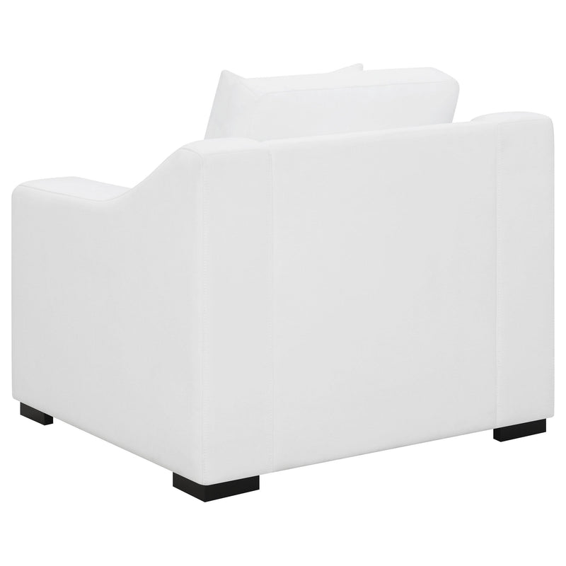 Ashlyn 3-piece Upholstered Sloped Arm Sofa Set White - 509891-S3