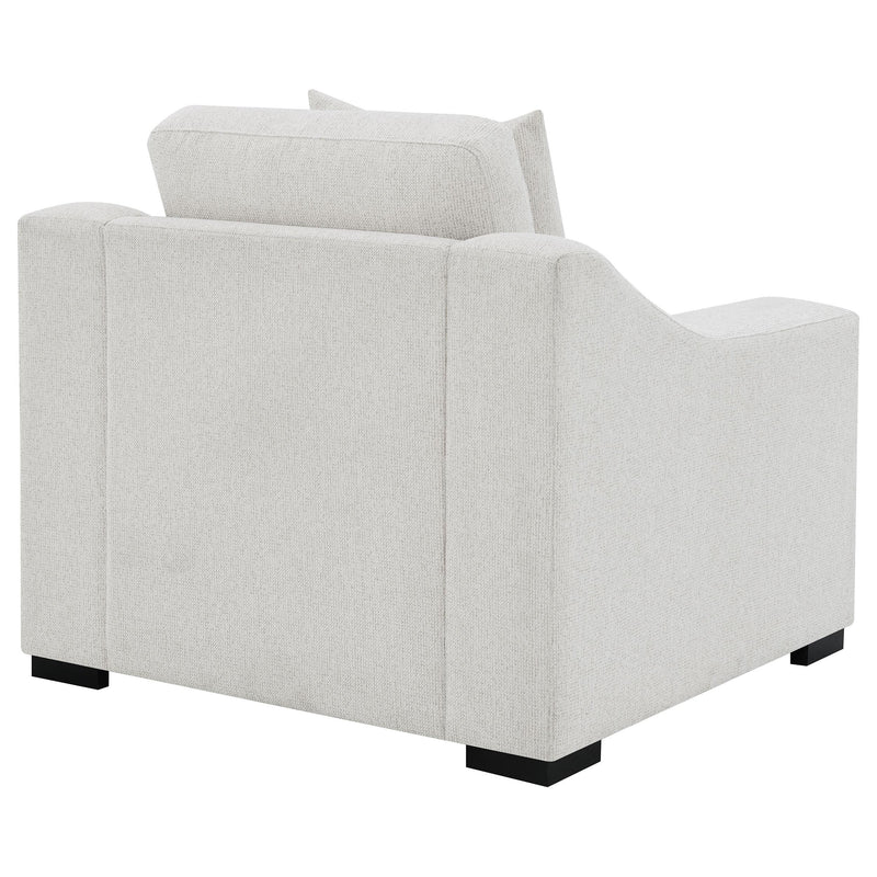 Ashlyn Fabric Upholstered Track Arm Accent Chair Sand - 552093
