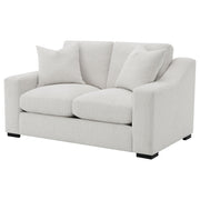 Ashlyn Fabric Upholstered Track Arm Loveseat Sand - 552092