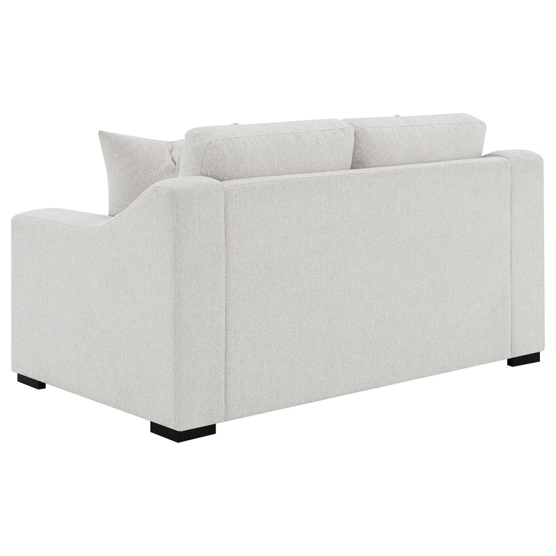 Ashlyn Fabric Upholstered Track Arm Loveseat Sand - 552092