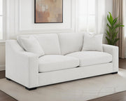 Ashlyn Fabric Upholstered Track Arm Sofa Sand - 552091