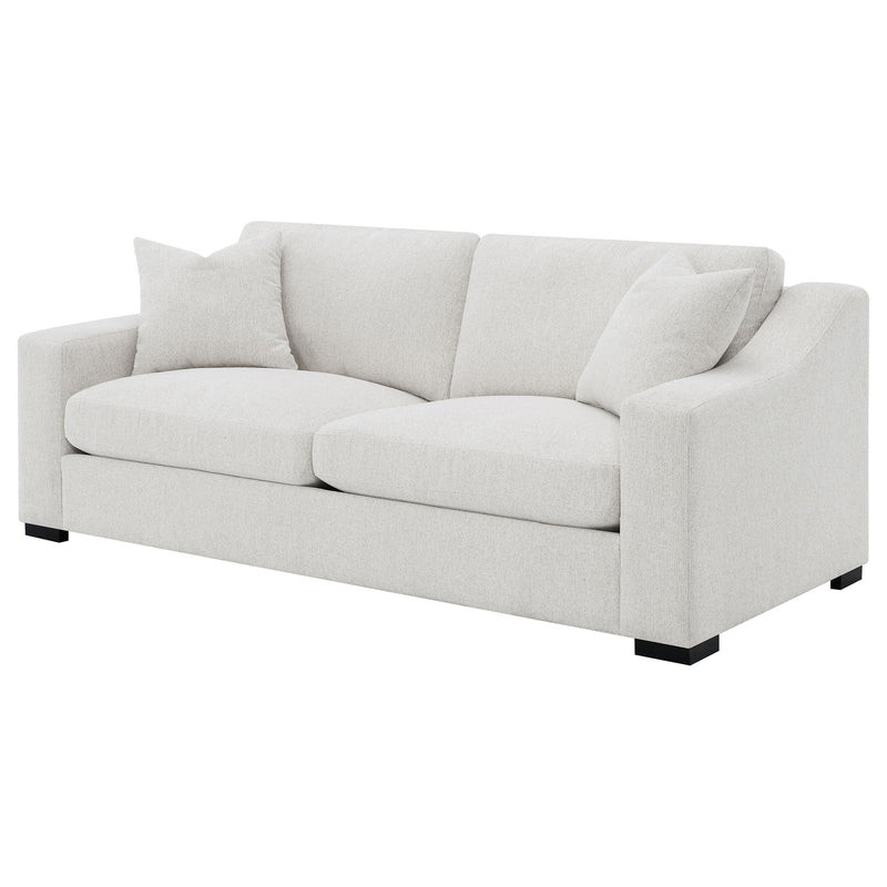 Ashlyn Fabric Upholstered Track Arm Sofa Sand - 552091