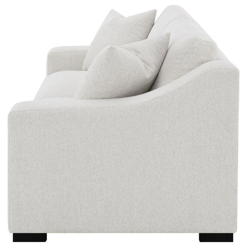 Ashlyn Fabric Upholstered Track Arm Sofa Sand - 552091
