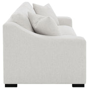 Ashlyn Fabric Upholstered Track Arm Sofa Sand - 552091