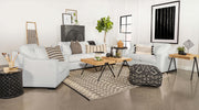 Ashlyn Upholstered Sloped Arm Accent Chair White - 509893