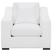 Ashlyn Upholstered Sloped Arm Accent Chair White - 509893