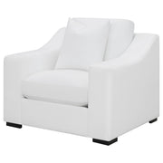 Ashlyn Upholstered Sloped Arm Accent Chair White - 509893