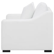 Ashlyn Upholstered Sloped Arm Accent Chair White - 509893