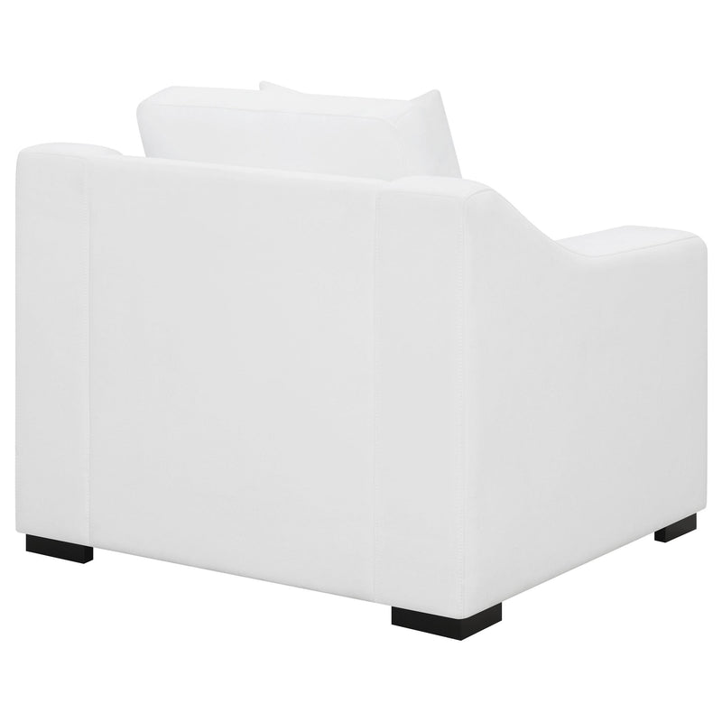 Ashlyn Upholstered Sloped Arm Accent Chair White - 509893