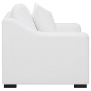 Ashlyn Upholstered Sloped Arm Accent Chair White - 509893
