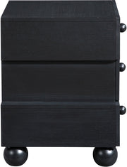 Askew Oak Veneer Nightstand in Black - 327Black-NS