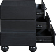 Askew Oak Veneer Nightstand in Black - 327Black-NS