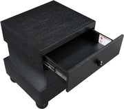 Askew Oak Veneer Nightstand in Black - 327Black-NS