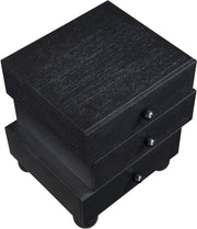 Askew Oak Veneer Nightstand in Black - 327Black-NS