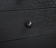 Askew Oak Veneer Nightstand in Black - 327Black-NS