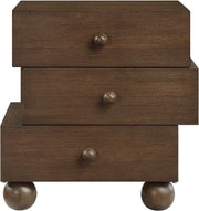 Askew Oak Veneer Nightstand in Brown - 327Brown-NS