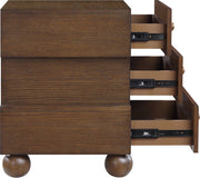 Askew Oak Veneer Nightstand in Brown - 327Brown-NS
