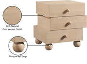 Askew Oak Veneer Nightstand in Natural - 327Natural-NS