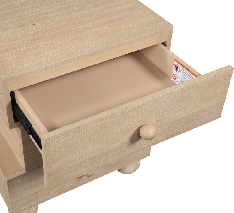 Askew Oak Veneer Nightstand in Natural - 327Natural-NS