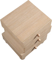 Askew Oak Veneer Nightstand in Natural - 327Natural-NS