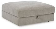 Aslan Court Pebble Ottoman With Storage - Gate Furniture
