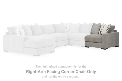 Aslan Court Pebble Right-Arm Facing Corner Chair - 2030565