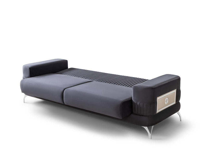 Aspendos 3-pieces (Sofa & Loveseat & Chair) Livingroom Set in Anthracite - 200-ST-ASP-ANKA154-321
