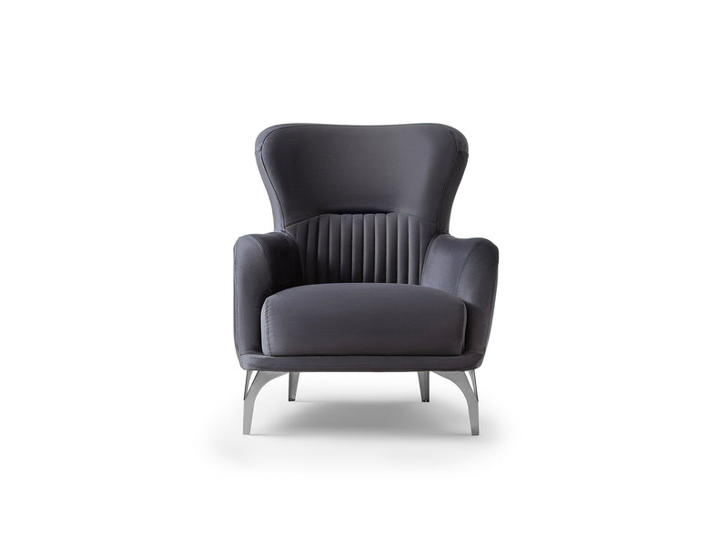 Aspendos 3-pieces (Sofa & Loveseat & Chair) Livingroom Set in Anthracite - 200-ST-ASP-ANKA154-321
