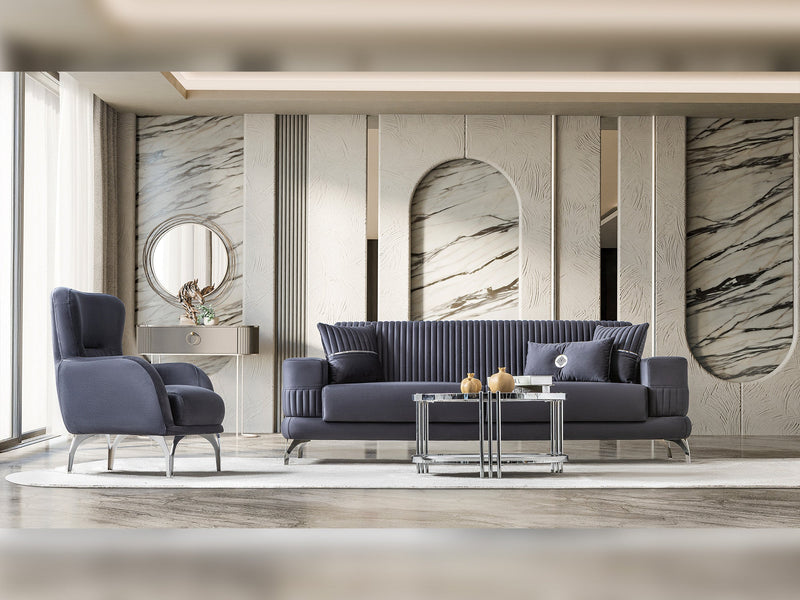 Aspendos 3-pieces (Sofa & Loveseat & Chair) Livingroom Set in Beige - 200-ST-ASP-ANKA529-321