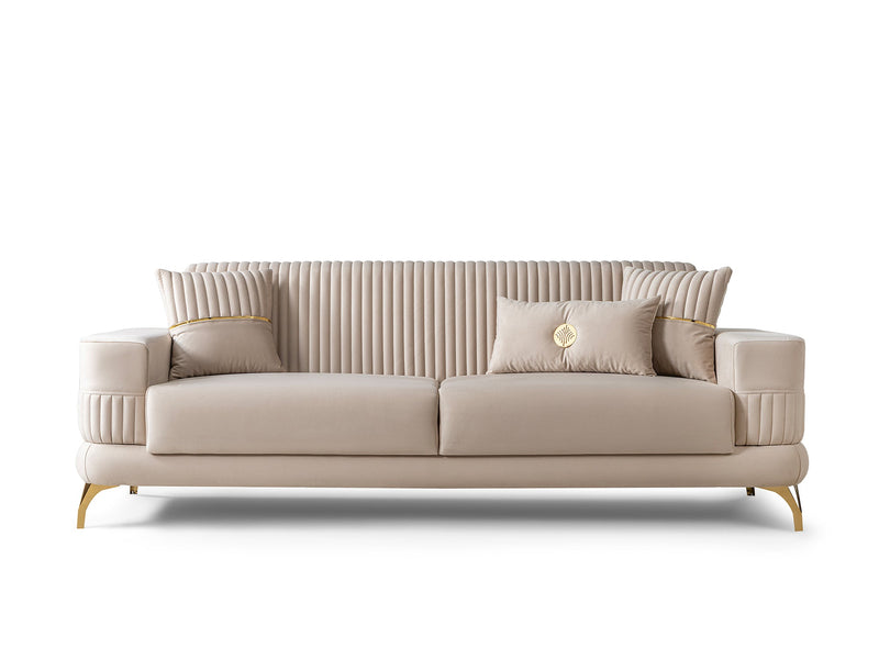 Aspendos Convertible Loveseat in Beige - 200-ST-ASP-ANKA529-2