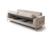 Aspendos Convertible Loveseat in Beige - 200-ST-ASP-ANKA529-2