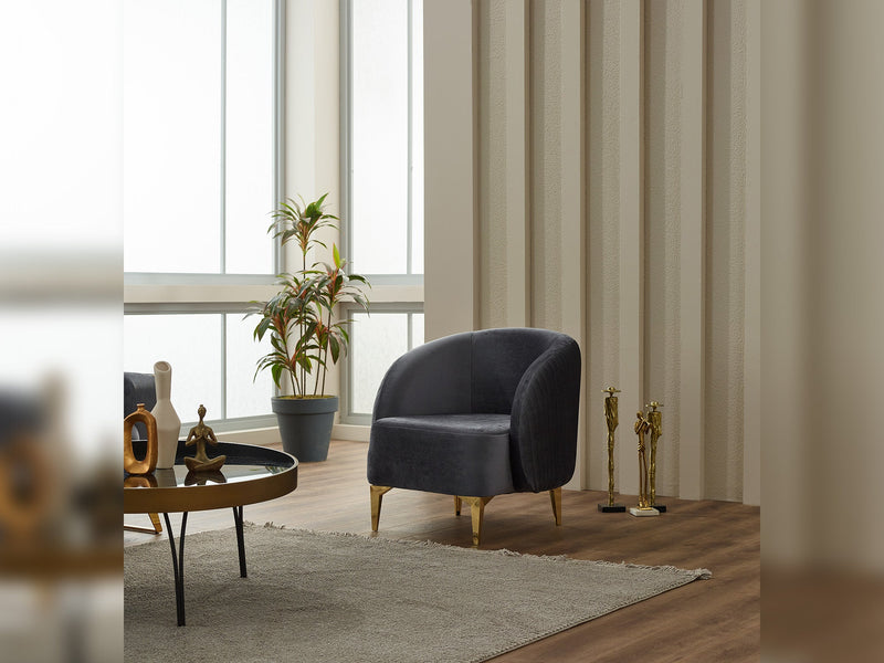 Astera 3-pieces (Sofa & Loveseat & Chair) Livingroom in Beige - 200-SIM-AST-VELVET260-321