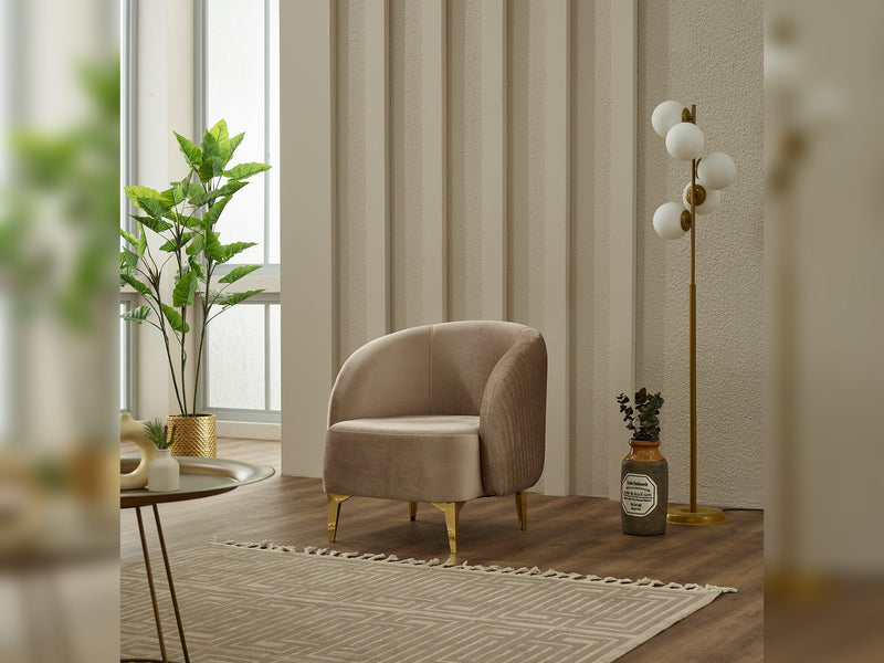 Astera Chair in Beige - 200-SIM-AST-VELVET260-B