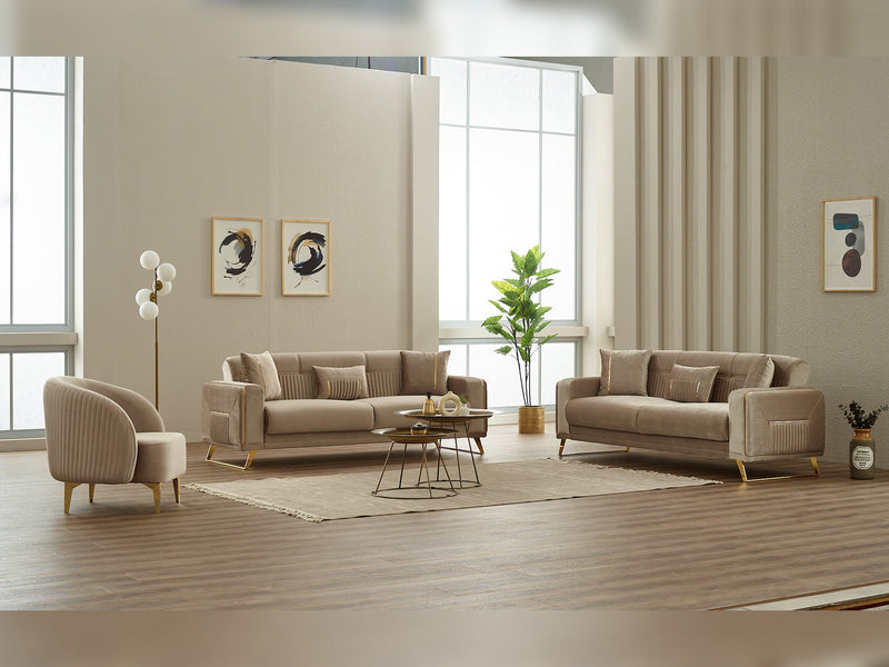 Astera Chair in Beige - 200-SIM-AST-VELVET260-B