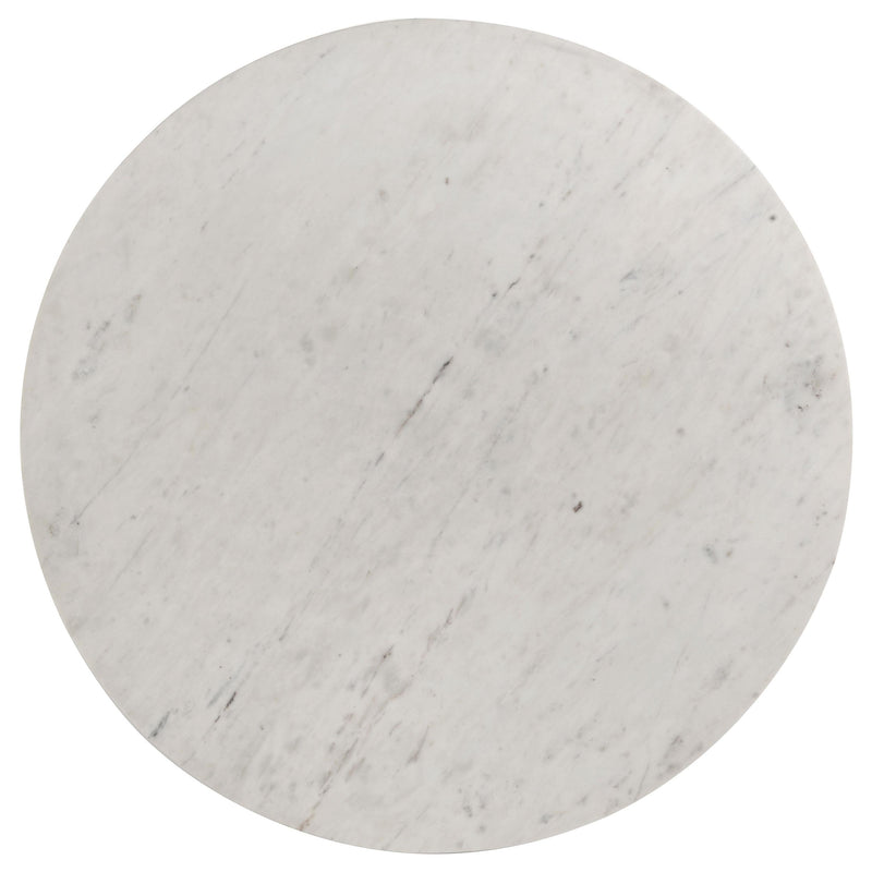 Astoria Round Genuine Marble Coffee Table White - 709668