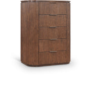 Astrid Solid Wood And Oak Veneer Chest in Brown - 818Brown-CH