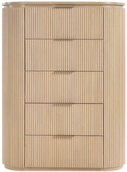 Astrid Solid Wood And Oak Veneer Chest in Natural - 818Oak-CH