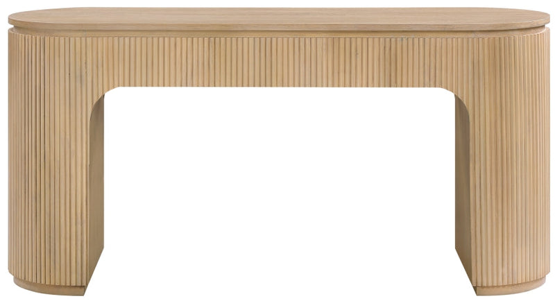 Astrid Solid Wood And Oak Veneer Desk in Natural - 818Oak-Desk