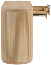 Astrid Solid Wood And Oak Veneer Desk in Natural - 818Oak-Desk