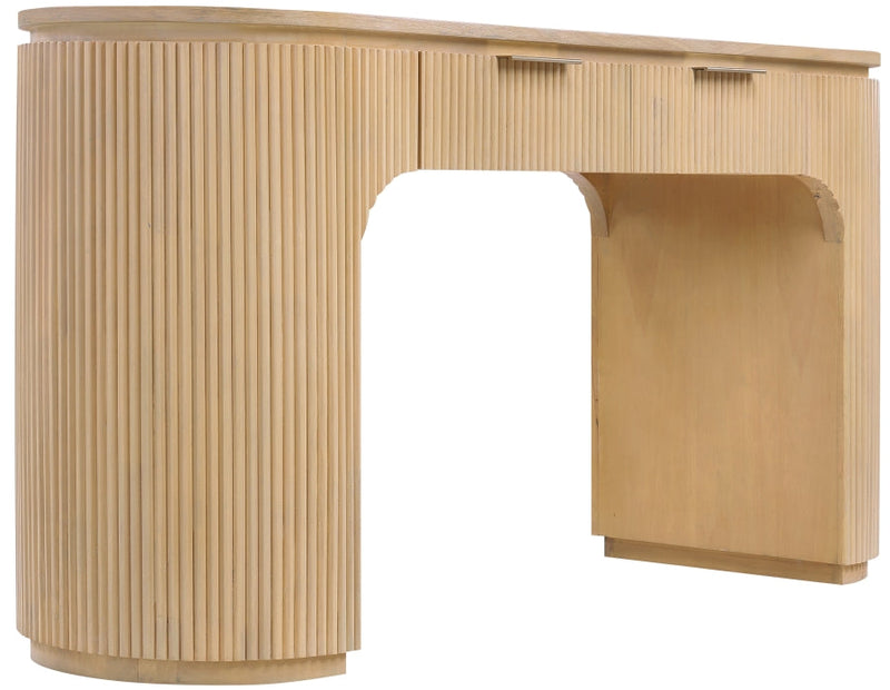 Astrid Solid Wood And Oak Veneer Desk in Natural - 818Oak-Desk