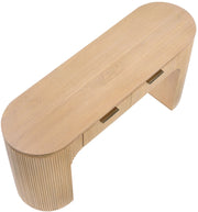 Astrid Solid Wood And Oak Veneer Desk in Natural - 818Oak-Desk