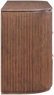 Astrid Solid Wood And Oak Veneer Dresser in Brown - 818Brown-D