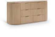 Astrid Solid Wood And Oak Veneer Dresser in Natural - 818Oak-D